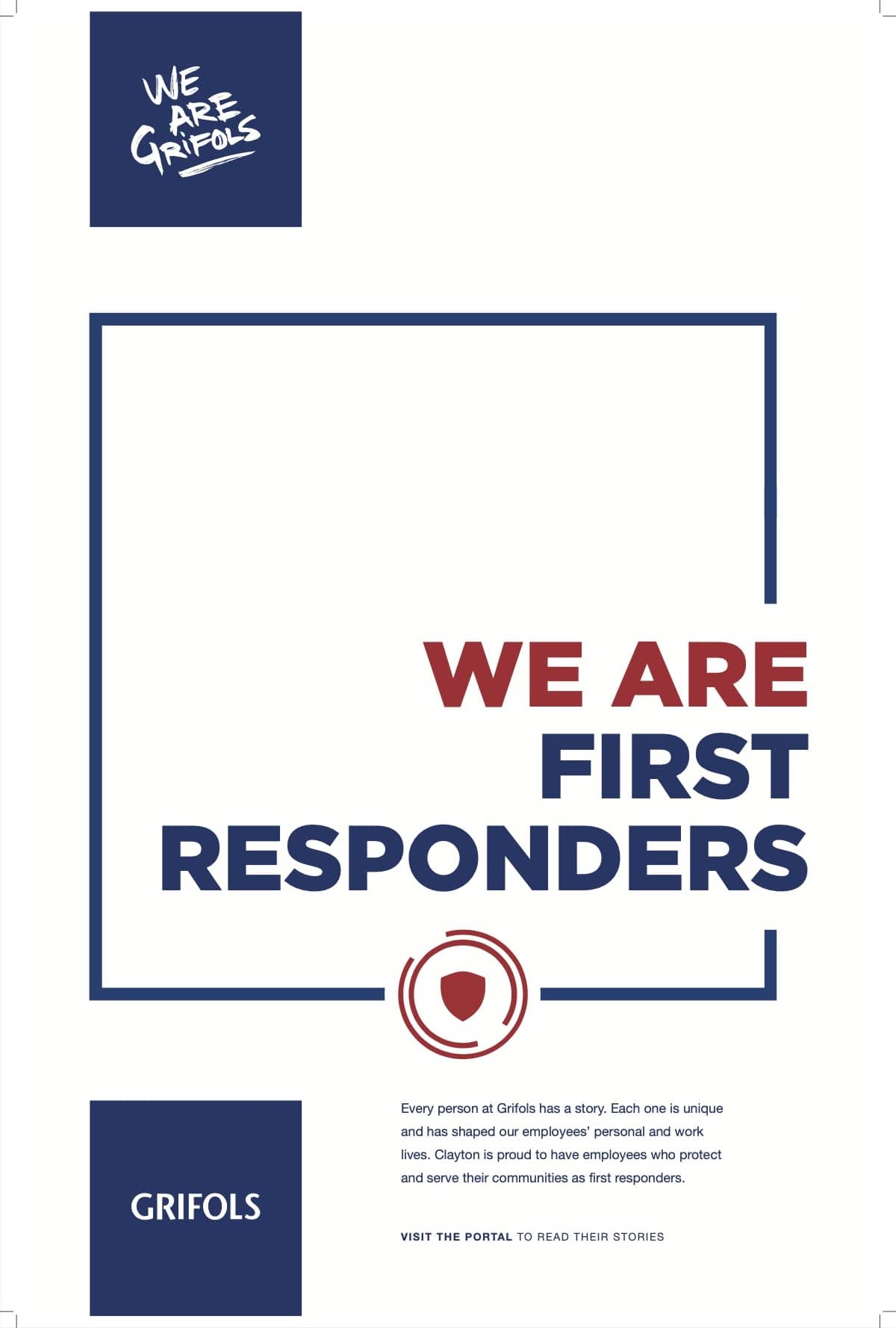 Grifols We Are First Responders 24x36 Poster
