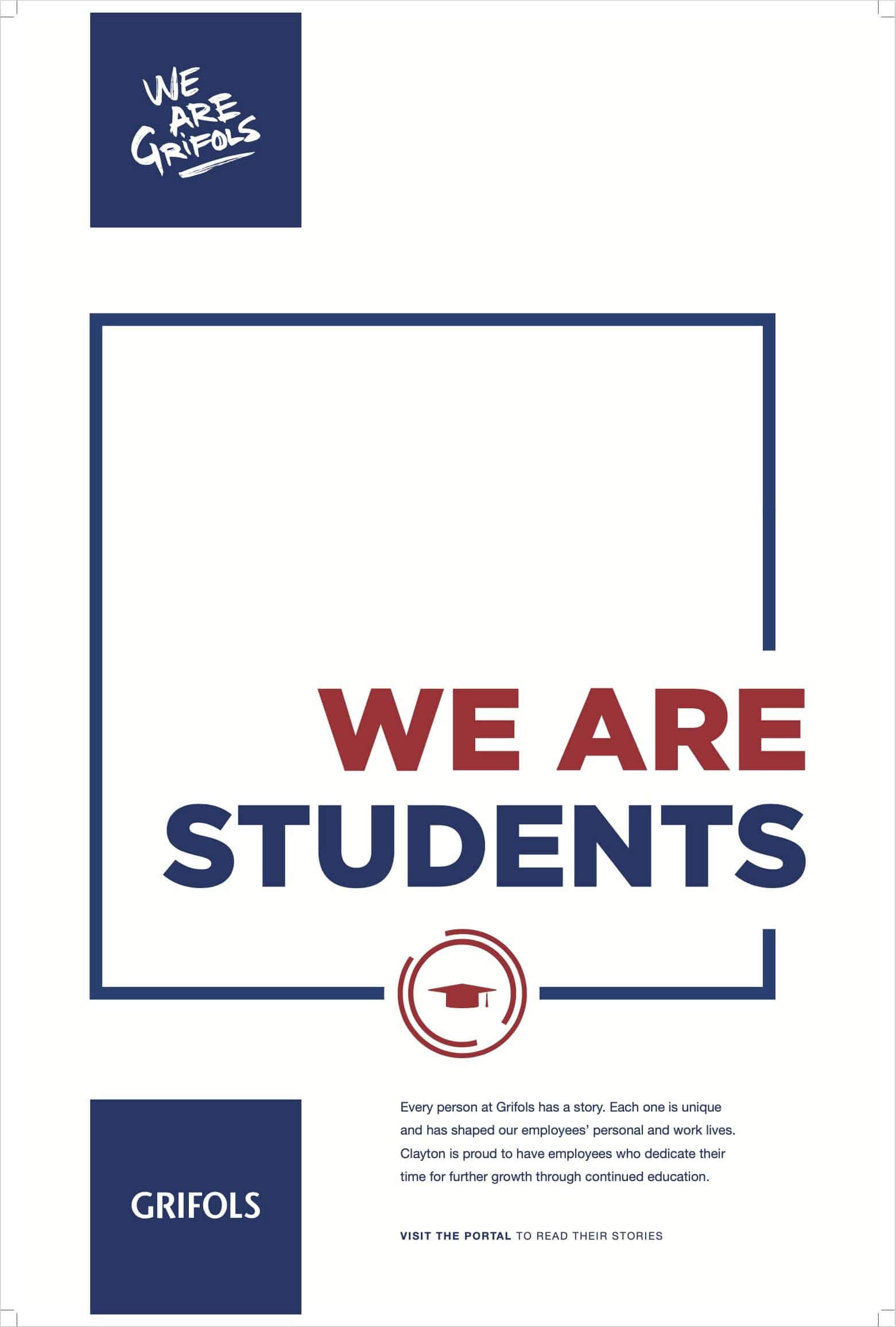 Grifols We Are Students 24x36 Poster